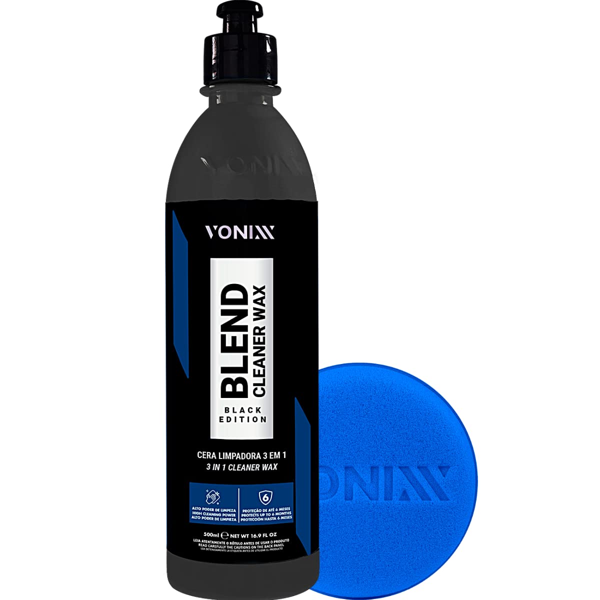 Kit Blend Cleaner Black Cera Limpadora Carro Preto Cores Escuras +